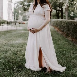 Asos Maternity Dress Blush SZ 10
